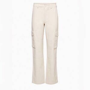 NWT - Tna Aritzia Troop Cargo Pant - GD Matte Pearl - Size 6